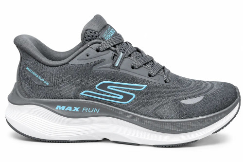 کتونی اسکیچرز زنانه Max Run GO RUN Slip-Ins طوسی